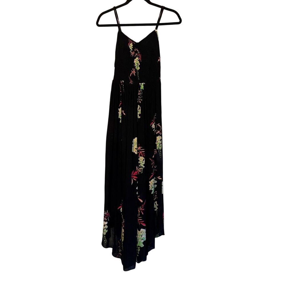 Intimatley By Free People Beau Smock Slip Dress Dark Floral Women’s Small Petite